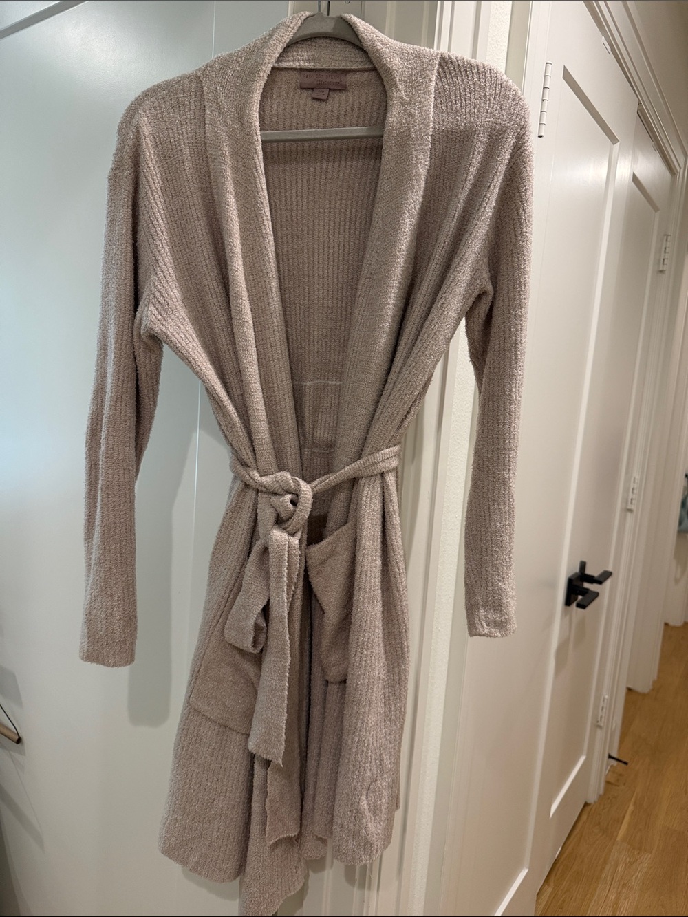 Cozy Barefoot Dreams Open-Front Robe Cardigan - mauve